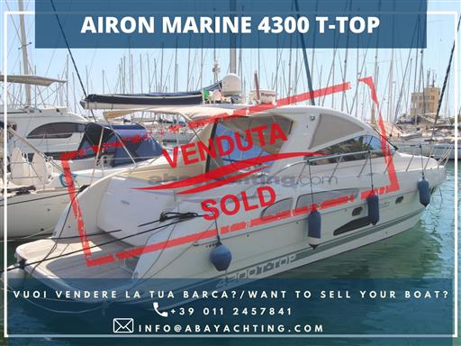 Airon Marine 4300 T-Top venduto
