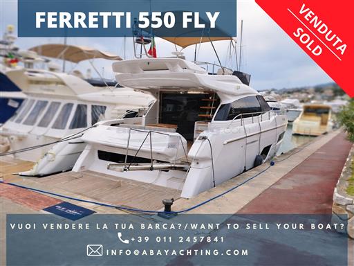 FERRETTI 550 FLY VENDUTO