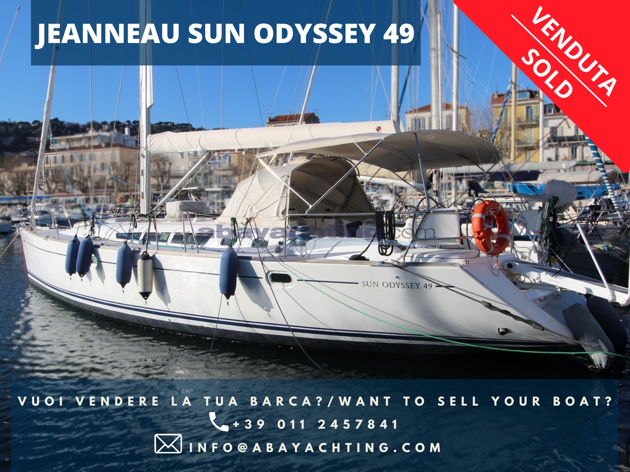 JEANNEAU SUN ODYSSEY 49 SOLD