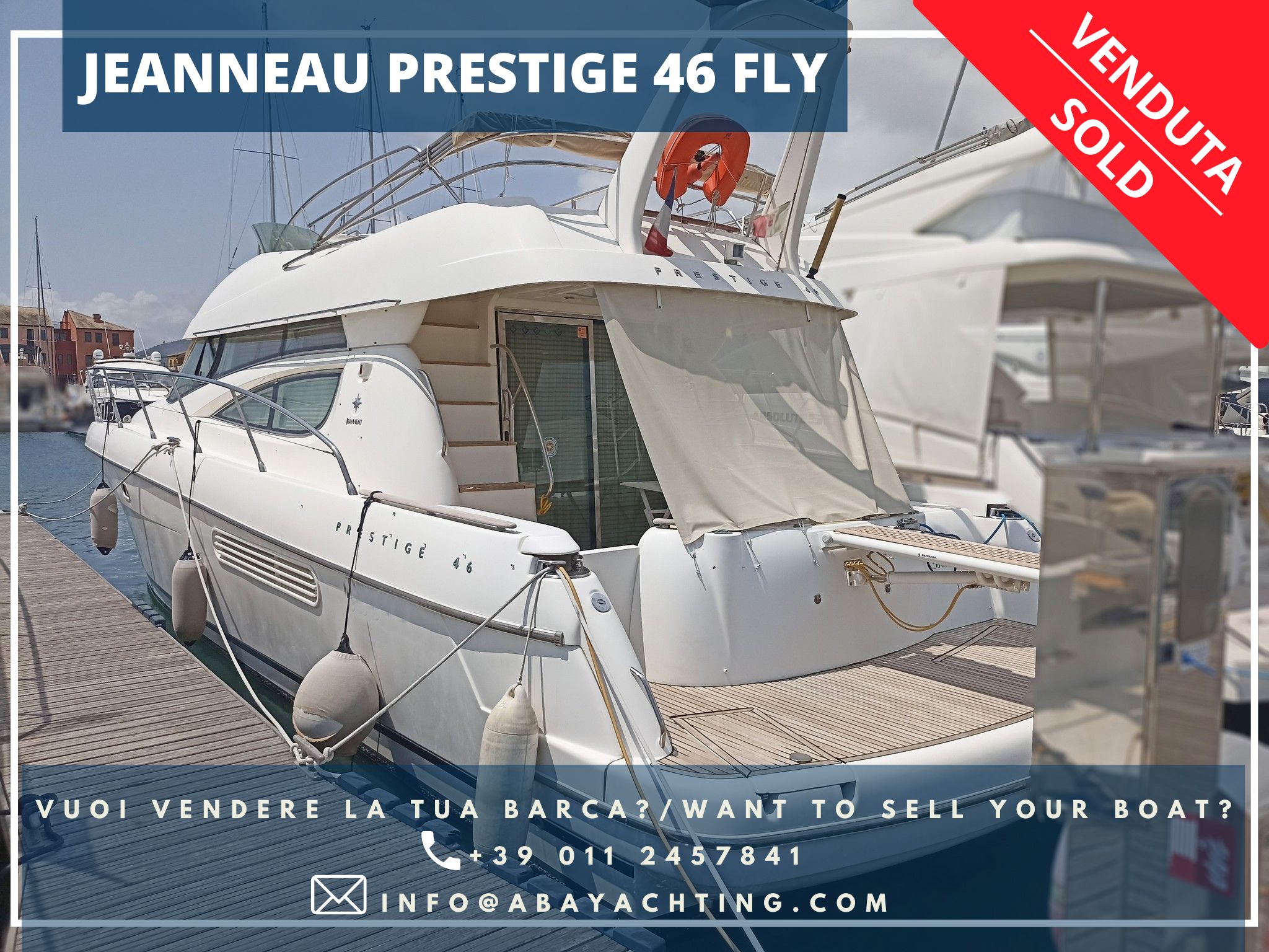 Jeanneau Prestige 46 Fly venduto